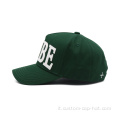 Lettera di cotone 100% Appliques 5 pannelli Baseball Cap